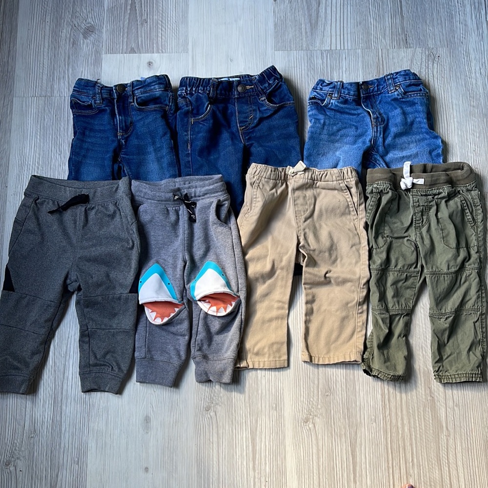Lot of 18 month boy pants.
